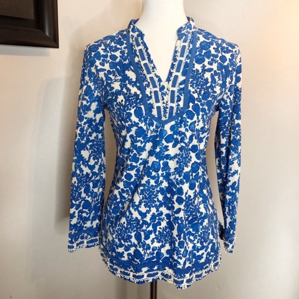 Cynthia Rowley Floral Pullover Tunic